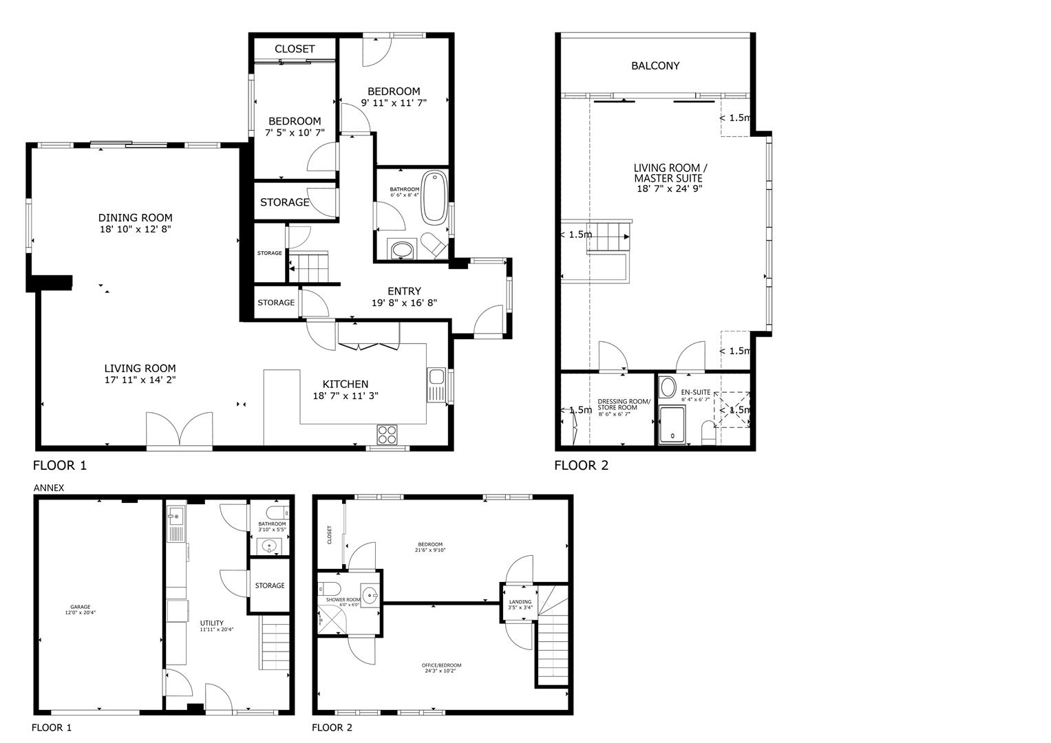 Floorplan for Craig Yr Eos Place, Ogmore-By-Sea
